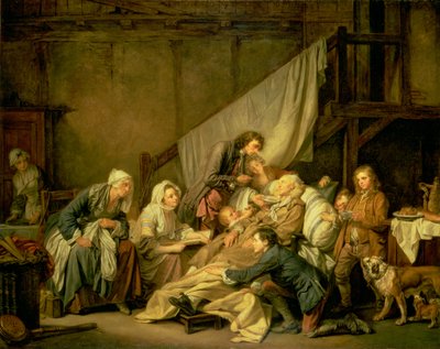 Der Gelähmte, 1763 von Jean Baptiste Greuze